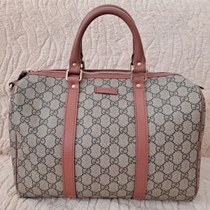 Gucci Joy Boston GG Coated Canvas Medium Bag